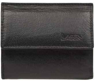 Lagen malá Pánska peňaženka kožená E 1055 Čierna