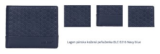Lagen pánska kožená peňaženka BLC-5316 Navy blue 1