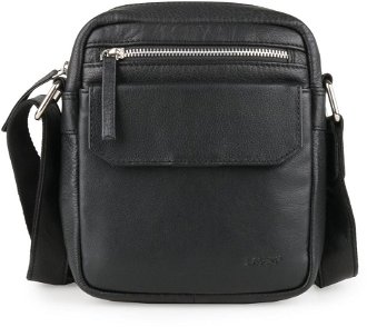 Lagen Pánská kožená taška přes rameno BLC-20/1611 - černá
