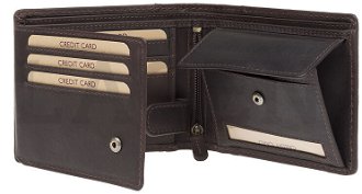 Lagen Pánska peňaženka kožená 511461 Hnedá