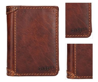 Lagen pánska peňaženka kožená 51146/M Brown 3