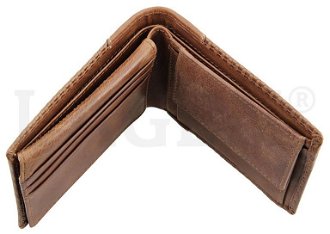 Lagen Pánska peňaženka kožená 5435 Svetlo Hnedá