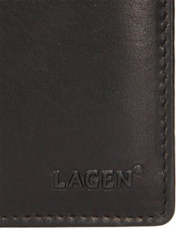 Lagen pánska peňaženka kožená 6538 Black 9