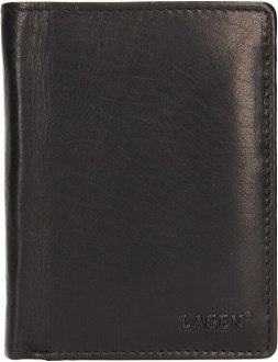 Lagen pánska peňaženka kožená 6538 Black