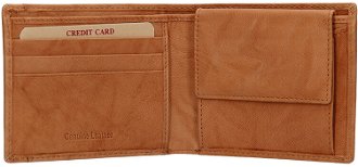 Lagen Pánska peňaženka kožená BLC/4231 Svetlo Hnedá