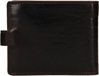Lagen Pánska peňaženka kožená E1036/T Tmavo hnedá