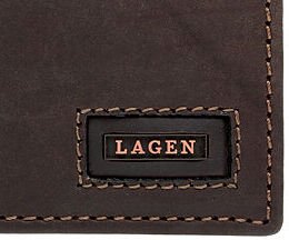 Lagen Pánska peňaženka kožená LG1123 Hnedá 9