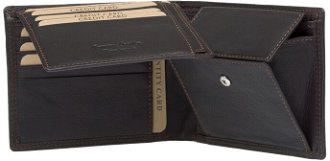 Lagen Pánska peňaženka kožená LG1789 Hnedá