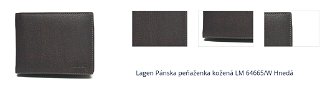 Lagen Pánska peňaženka kožená LM 64665/W Hnedá 1