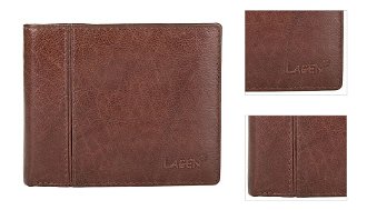 Lagen Pánska peňaženka kožená PW 521 Hnedá 3