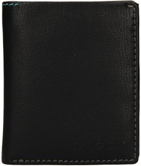Lagen Pánska peňaženka kožená TP 071 Čierna