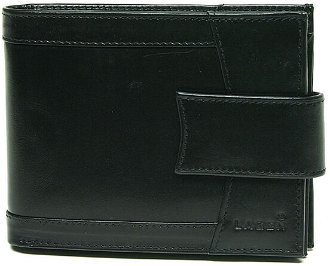 Lagen Pánska peňaženka kožená V 05 Čierna