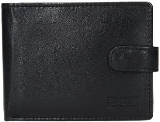 Lagen Pánska peňaženka kožená V 42 Čierna