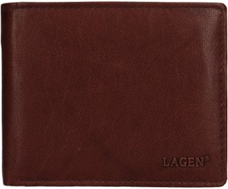 Lagen Pánska peňaženka kožená V-76 Hnedá