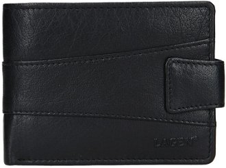 Lagen Pánska peňaženka kožená V-98 Čierna