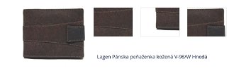 Lagen Pánska peňaženka kožená V-98/W Hnedá 1