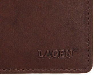 Lagen pánska peňaženka kožená W-8053 Dark brown 9