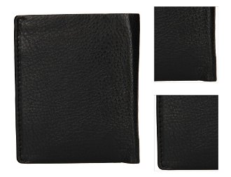 Lagen Pánska slim peňaženka kožená 50620 Čierna/modrá 3
