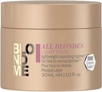 Ľahká maska pre blond vlasy Schwarzkopf Professional BlondMe All Blondes Light Mask - 30 ml (2851047) 2