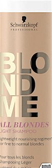 Ľahký šampón pre blond vlasy Schwarzkopf Professional BlondMe All Blondes Light Shampoo - 1000 ml (2631992, 2849187) + darček zadarmo 5