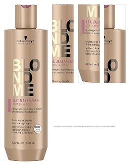 Ľahký šampón pre blond vlasy Schwarzkopf Professional BlondMe All Blondes Light Shampoo - 300 ml (2631454, 2849654) + darček zadarmo 1