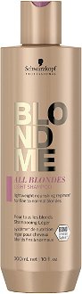 Ľahký šampón pre blond vlasy Schwarzkopf Professional BlondMe All Blondes Light Shampoo - 300 ml (2631454, 2849654) + darček zadarmo 2