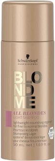 Ľahký šampón pre blond vlasy Schwarzkopf Professional BlondMe All Blondes Light Shampoo - 50 ml (2631951)