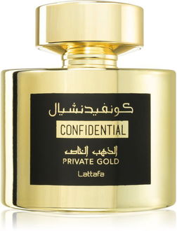 Lattafa Confidential Private Gold parfumovaná voda unisex 100 ml