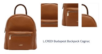 L.CREDI Budapest Backpack Cognac 1