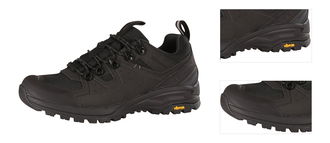 Leather outdoor shoes with PTX membrane ALPINE PRO OMERE black 3