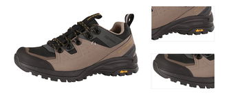 Leather outdoor shoes with PTX membrane ALPINE PRO OMERE fungi 3