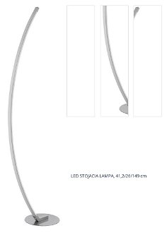 STOJACIA LED LAMPA, 41,2/26/149 cm 1