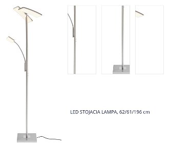 STOJACIA LED LAMPA, 62/61/196 cm 1