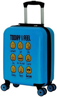 LEGO Dětský cestovní kufr LEGO minifigures Today I Feel 30 l