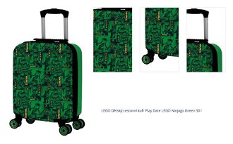 LEGO Dětský cestovní kufr Play Date LEGO Ninjago Green 30 l 1