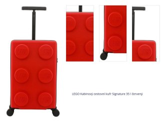 LEGO Kabinový cestovní kufr Signature 35 l červený 1