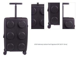 LEGO Kabinový cestovní kufr Signature EXP 26/31 l černý 1