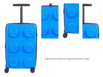 LEGO Kabinový cestovní kufr Signature EXP 26/31 l modrý 1