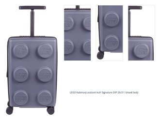 LEGO Kabinový cestovní kufr Signature EXP 26/31 l tmavě šedý 1