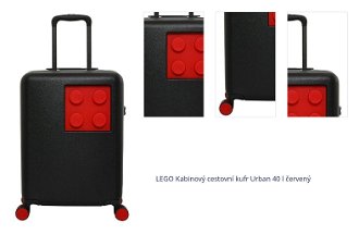 LEGO Kabinový cestovní kufr Urban 40 l červený 1