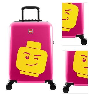 LEGO Kufr ColourBox Minifigure Head 40 l růžový 3