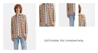 LEVI'S ® Košeľa 'Relaxed Fit Western'  žltá / zmiešané farby 1