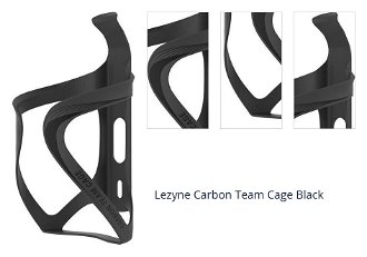 Lezyne Carbon Team Cage Black Cyklistický držiak na fľašu 1