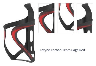 Lezyne Carbon Team Cage Red Cyklistický držiak na fľašu 1