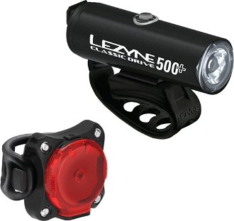 Lezyne Classic Drive 500+/Zecto Drive 200+ Pair Satin Black/Black Front 700 lm / Rear 200 lm Predný-Zadný Cyklistické svetlo