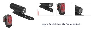 Lezyne Classic Drive / KTV Čierna Front 500 lm / Rear 10 lm Cyklistické svetlo 1