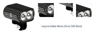 Lezyne Ebike Micro Drive 500 500 lm Black Cyklistické svetlo 1