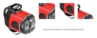 Lezyne Femto USB Drive 15 lm Red Cyklistické svetlo 1