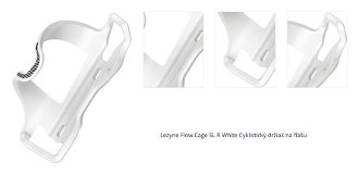 Lezyne Flow Cage SL R White Cyklistický držiak na fľašu 1