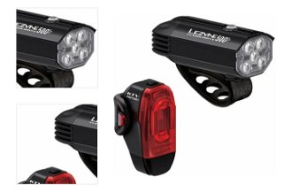 Lezyne Fusion Drive 500+/KTV Drive Pro+ Pair Satin Black/Black Front 500 lm / Rear 150 lm Cyklistické svetlo 4